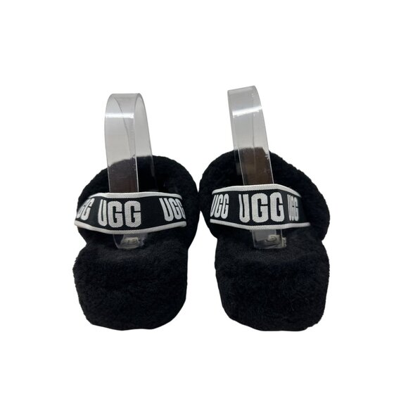 Ugg Womens Black Fluff Yeah Slide Slippers Size 8 - Picture 2 of 12